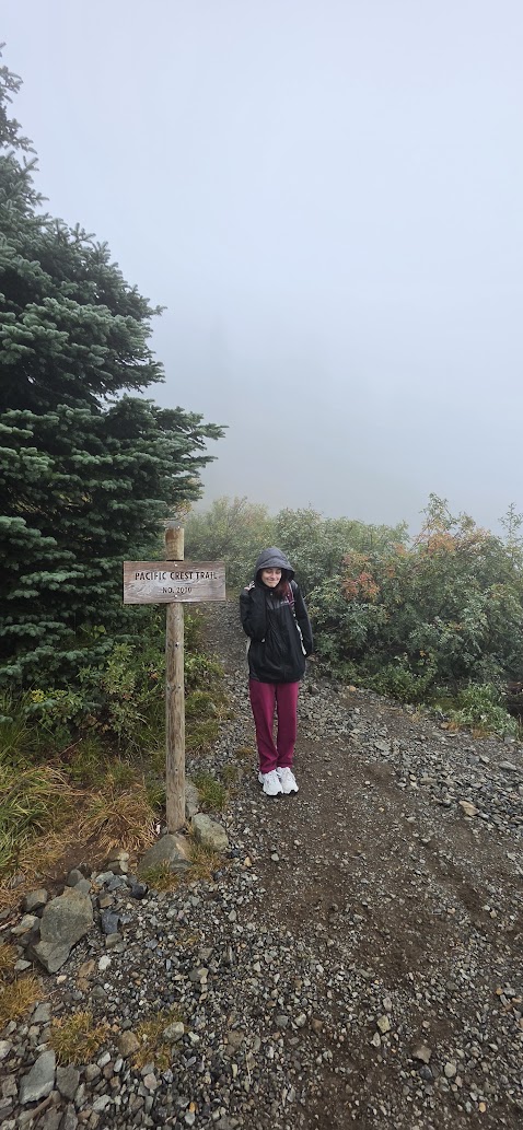 Ella hiking on the Pacific Crest Trail